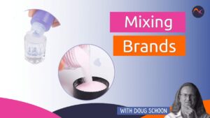 trộn các thương hiệu sản phẩm làm móng